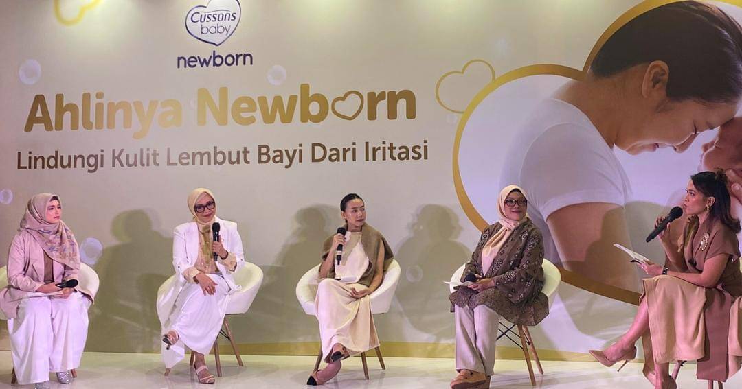 Launching Cussons Baby Newborn New Formula di Habitate Jakarta, Jumat (19/7/24). - Popmama.com/Salsyabila Sukmaningrum